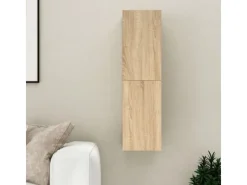 vidaXL TV-Schrank Sonoma-Eiche 30,5x30x110 cm Holzwerkstoff