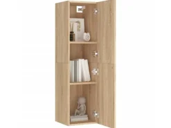 vidaXL TV-Schrank Sonoma-Eiche 30,5x30x110 cm Holzwerkstoff