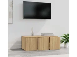 vidaXL TV-Schrank Sonoma-Eiche 80x34x30 cm Holzwerkstoff