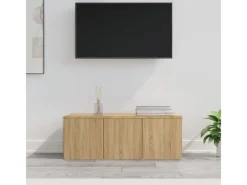 vidaXL TV-Schrank Sonoma-Eiche 80x34x30 cm Holzwerkstoff