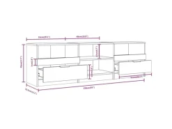 Clearance vidaXL TV-Schrank Sonoma-Eiche 150x33,5x45 cm Holzwerkstoff