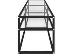 vidaXL TV-Schrank Transparent 200x40x40,5 cm Hartglas