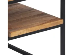 vidaXL TV-Schrank 110x30x39 cm Massivholz Teak