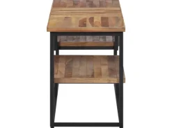 vidaXL TV-Schrank 110x30x39 cm Massivholz Teak