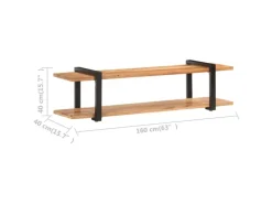 vidaXL TV-Schrank 160x40x40 cm Akazie Massivholz