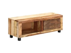 vidaXL TV-Schrank 100x30x33 cm Altholz Massiv