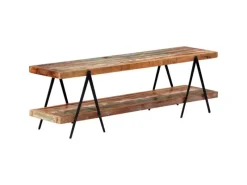 vidaXL TV-Schrank 160x40x50 cm Altholz Massiv