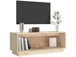 vidaXL TV-Schrank 90x35x35 cm Massivholz Kiefür