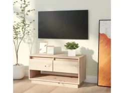 vidaXL TV-Schrank 74x34x40 cm Massivholz Kiefür