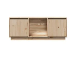 vidaXL TV-Schrank 110,5x35x44 cm Massivholz Kiefür