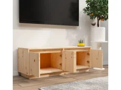 vidaXL TV-Schrank 110x34x40 cm Massivholz Kiefür