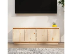 vidaXL TV-Schrank 110x34x40 cm Massivholz Kiefür