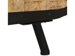 Clearance vidaXL TV-Schrank 110x30x45 cm Raues Mangoholz Modell 3