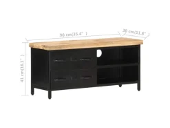 Online vidaXL TV-Schrank 90x30x41 cm Raues Mangoholz