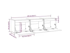 Online vidaXL TV-Schränke 3 Stk Massivholz Kiefer 3100124 Braun