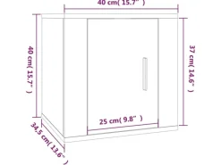 Outlet vidaXL TV-Wandschrank Betongrau 40x34,5x40 cm