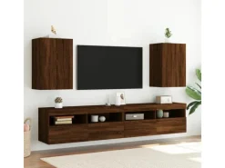 vidaXL TV-Wandschrank Braun Eiche-Optik 40,5x30x60 cm Holzwerkstoff
