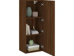 vidaXL TV-Wandschrank Braun Eiche-Optik 40,5x30x102 cm Holzwerkstoff