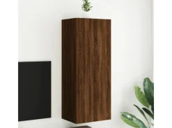 vidaXL TV-Wandschrank Braun Eiche-Optik 40,5x30x102 cm Holzwerkstoff