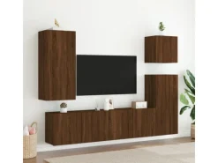 vidaXL TV-Wandschrank Braun Eiche-Optik 40,5x30x90 cm Holzwerkstoff