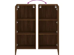 vidaXL TV-Wandschrank Braun Eiche-Optik 40,5x30x90 cm Holzwerkstoff