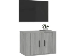 vidaXL TV-Wandschrank Grau Sonoma 57x34,5x40 cm