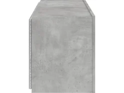 vidaXL TV-Wandschrank mit LED-Leuchten Betongrau 100x35x41 cm