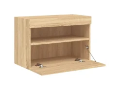 Online vidaXL TV-Wandschrank mit LED-Leuchten Sonoma-Eiche 60x30x40 cm