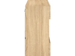 vidaXL TV-Wandschrank mit LED-Leuchten Sonoma-Eiche 78,5x30x60,5 cm