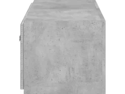 Best vidaXL TV-Wandschrank mit LED-Leuchten Betongrau 80x35x31 cm