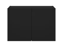 vidaXL TV-Wandschrank mit LED-Leuchten Schwarz 60x35x41 cm