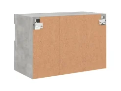 Clearance vidaXL TV-Wandschrank mit LED-Leuchten Betongrau 60x30x40 cm