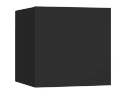 vidaXL TV-Wandschrank Schwarz 30,5x30x30 cm