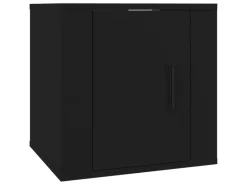 vidaXL TV-Wandschrank Schwarz 40x34,5x40 cm