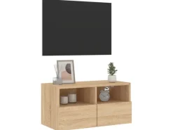 vidaXL TV-Wandschrank Sonoma-Eiche 60x30x30 cm Holzwerkstoff