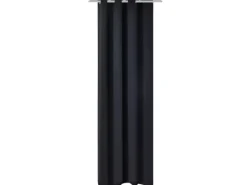 Outlet vidaXL Verdunkelungsvorhang mit Metallösen 270 x 245 cm Schwarz