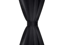 Outlet vidaXL Verdunkelungsvorhang mit Metallösen 270 x 245 cm Schwarz