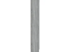 Outlet vidaXL Vitrinenschrank Grau Sonoma 82,5x30,5x185,5 cm Holzwerkstoff