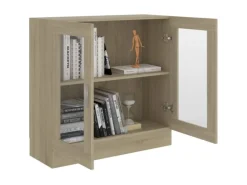 Clearance vidaXL Vitrinenschrank Sonoma-Eiche 82,5x30,5x80 cm Holzwerkstoff