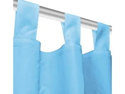 vidaXL Vorhänge Mikro-Satin 2 Stk mit Schlaufen 140 x 175 cm Türkis