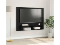 Hot vidaXL Wand TV Schrank Schwarz Eichen-Optik 120 x 23,5 x 90 cm 875187 Eiche Schwarz