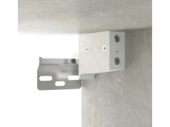 Hot vidaXL Wand-Nachttisch Betongrau 34x30x20 cm