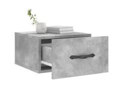 Hot vidaXL Wand-Nachttisch Betongrau 35x35x20 cm Modell 7