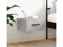 Hot vidaXL Wand-Nachttisch Betongrau 35x35x20 cm Modell 7