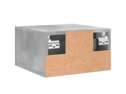 Hot vidaXL Wand-Nachttisch Betongrau 35x35x20 cm Modell 7