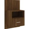 vidaXL Wand-Nachttisch Braun Eichen-Optik Holzwerkstoff Modell 1