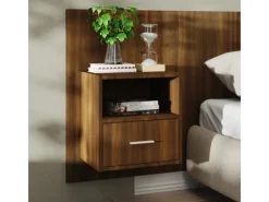 vidaXL Wand-Nachttisch Braun Eichen-Optik Holzwerkstoff Modell 1