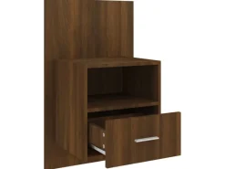 vidaXL Wand-Nachttisch Braun Eichen-Optik Holzwerkstoff Modell 1