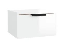 Online vidaXL Wand-Nachttisch Hochglanz-Weiß 34x30x20 cm
