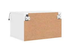Clearance vidaXL Wand-Nachttisch mit LED-Leuchten Weiß Modell 4